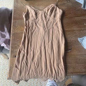 pacsun flowy brown dress